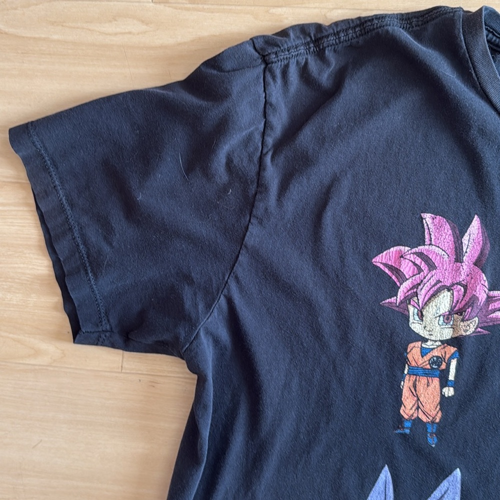 DRAGON BALL Z SUPER CHIBI CHARACTERS MENS LARGE BLACK COTTON T-SHIRT - Picture 3 of 8